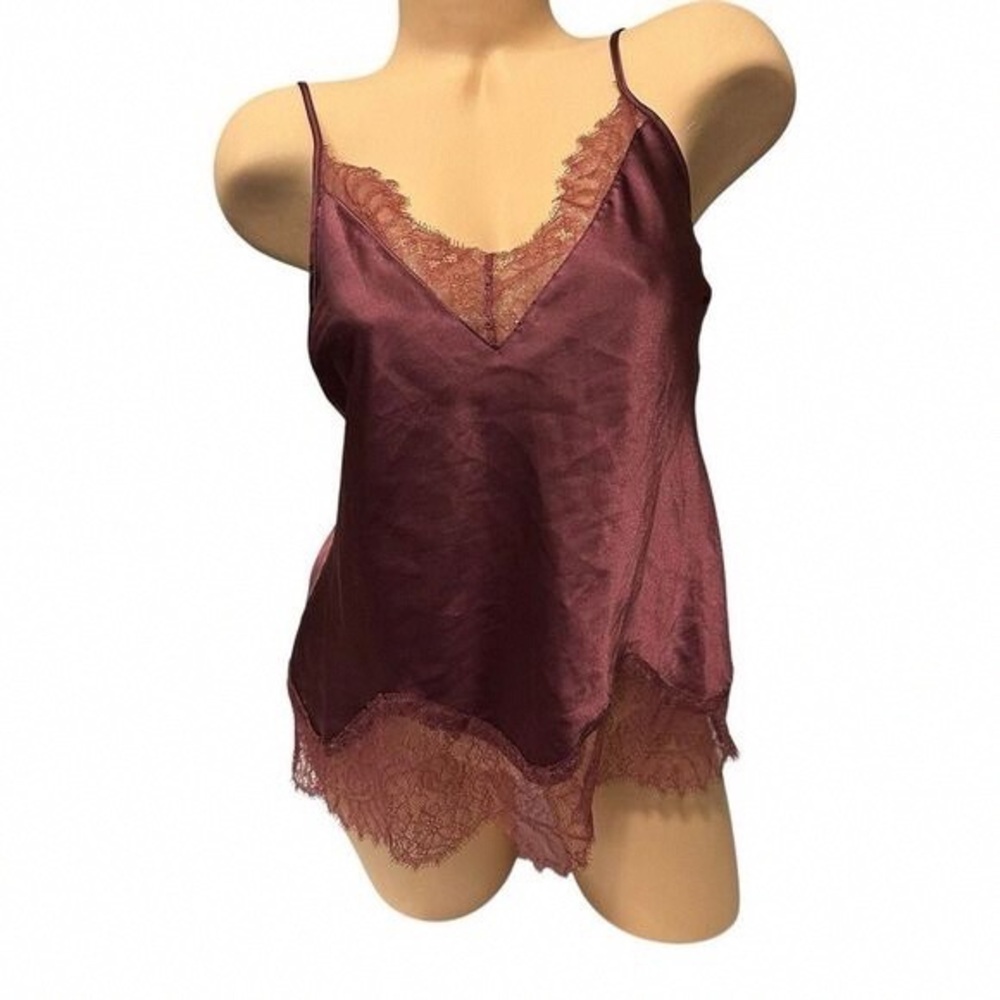 Victoria's Secret Burgundy Satin Top